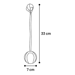 Zerrseil Jura + Ball reflektierend 33 x 7 x 7cm, diverse Farben