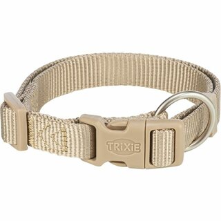 Trixie Premium Halsband, S: 25-40cm/15mm, sand