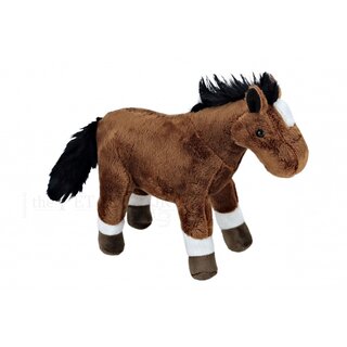 Kuschel Pferd braun 17cm
