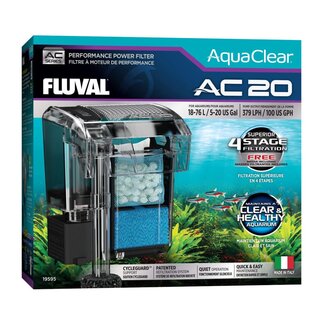 Fluval AC20 Power Filter, fr Aquarium 18-76L (379 L/h)