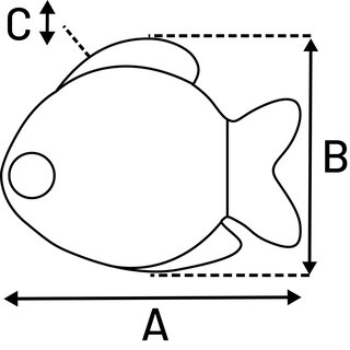 Leckmatte Nunu Fisch trkis 24 x 30,5cm