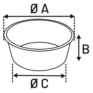 Futter- und Trinknapf Meerschweinchen Tabi gelb, 12,5 x 3,5cm, 200ml