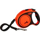 flexi XTREME, Gurt, M 5m, bis 65kg, schwarz/ orange