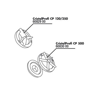 JBL CP 500 Abdeckung Rotor (2 Teile) + Dichtung