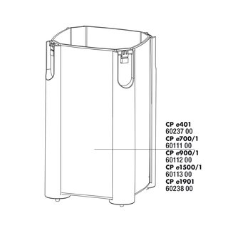 JBL CristalProfi e700/1/2 Filterbehälter inkl. Füße