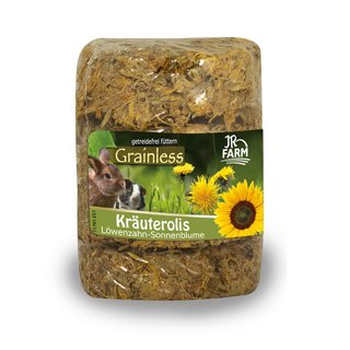 JR FARM Grainless Kruterolis Lwenzahn- Sonnenblume 70g (4 Stck)