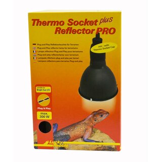 Lucky Reptile Thermo Socket plus Reflector PRO, klein schwarz